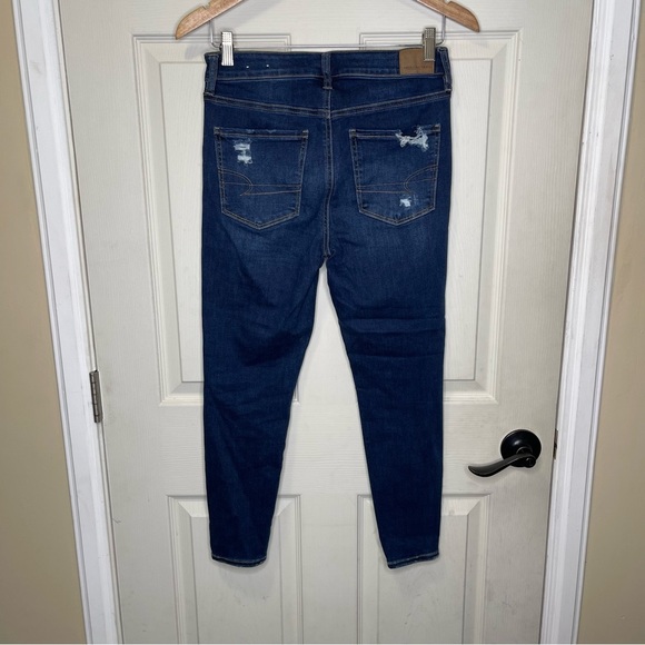 American Eagle Women’s Hi Rise Jegging Distressed Sz 6XSHORT - Picture 3 of 12